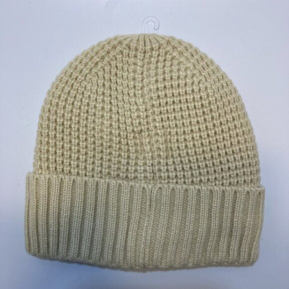 Frye & Co NWT Thermal Knit Beanie w/ Cuff  Lined Butter Creamy Tan Hat-O… - Picture 2 of 11